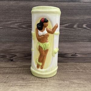 Hula Girl Tiki Mug Tall Tikis Grill and Bar Waikiki Hawaii Tre Lani Numbered